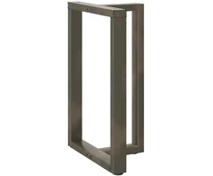 Baro stalo kojos, T formos, 2 vnt., juodos, 60x35x(90-91) cm, plienas