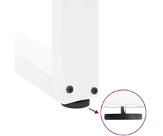 Baro stalo kojos, U formos, 2 vnt., baltos, 60x(90-91) cm, plienas