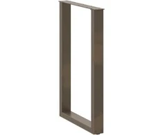 Baro stalo kojos, U formos, 2 vnt., natūralus plienas, 60x(90-91) cm, plienas