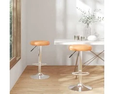 Baro taburetė 2 pcs 31 x 31 x 87 cm Dirbtinė oda Pasukamas