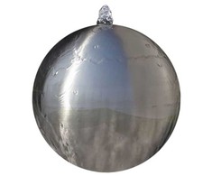 Baseino fontanas-sfera su LED, nerūd. plienas, 40 cm