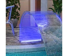 Baseino fontanas su įvairių spalvų LED, 50cm, akrilas