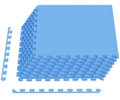 Baseino grindų kilimas 24 pcs Mėlyna 8,64 m² EVA puta