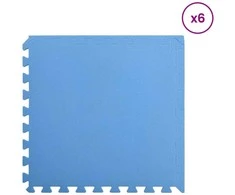 Baseino grindų kilimas 6 pcs Mėlyna 2,16 ㎡ EVA puta