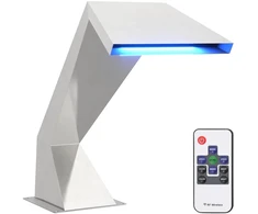 Baseino krioklys su RGB LED Nerūdijantis plienas Sidabrinė