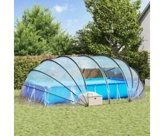 Baseino palapinė kupolas Skaidrus 538 x 440 x 204 cm PVC
