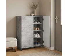 Batų spintelė 73 x 38 x 87,5 cm Apdirbta mediena Betono pilka