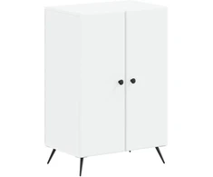 Batu skrynia BREDA 59,5 x 39,5 x 90 cm Apdirbta mediena Balta