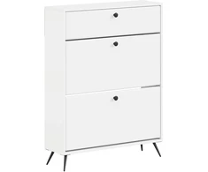 Batu skrynia BREDA 78 x 24 x 103 cm Apdirbta mediena Balta