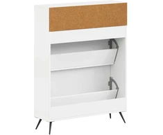 Batu skrynia BREDA 78 x 24 x 103 cm Apdirbta mediena Balta