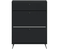 Batu skrynia BREDA 78 x 24 x 103 cm Apdirbta mediena Juoda