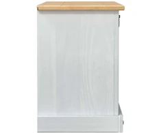 Batu skrynia CORONA 99 x 32 x 47 cm Kietos pušies mediena Balta