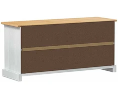 Batu skrynia CORONA 99 x 32 x 47 cm Kietos pušies mediena Balta