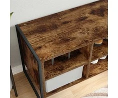 Batu skrynia 100 x 35 x 44 cm Apdirbta mediena Dūminis ąžuolas