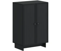 Batu skrynia EDE 59,5 x 39,5 x 90 cm Apdirbta mediena Juoda