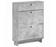 Batu skrynia EDE 78 x 24 x 103 cm Apdirbta mediena Betono pilka