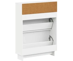 Batu skrynia EDE 78 x 24 x 103 cm Apdirbta mediena Balta