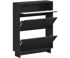 Batu skrynia EDE 78 x 24 x 103 cm Apdirbta mediena Juoda