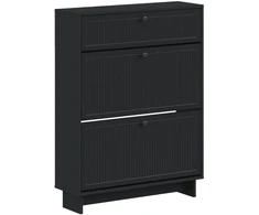 Batu skrynia EDE 78 x 24 x 103 cm Apdirbta mediena Juoda