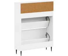 Batu skrynia HAARLEM 78 x 24 x 103 cm Apdirbta mediena Balta