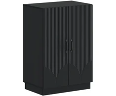 Batu skrynia HOORN 59,5 x 39,5 x 87 cm Apdirbta mediena Juoda