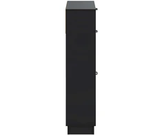 Batu skrynia HOORN 78 x 24 x 100 cm Apdirbta mediena Juoda