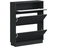 Batu skrynia HOORN 78 x 24 x 100 cm Apdirbta mediena Juoda