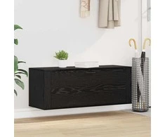 Batu skrynia juoda ąžuolo 100 x 35 x 38 cm Apdirbta mediena