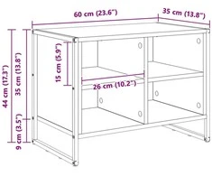Batu skrynia 60 x 35 x 44 cm Apdirbta mediena Pilkas Sonoma