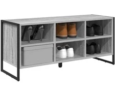 Batu skrynia 100 x 35 x 44 cm Apdirbta mediena Pilkas Sonoma