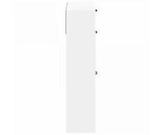 Batu skrynia UTRECHT 78 x 24 x 100 cm Apdirbta mediena Balta