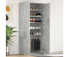 Batu skrynia Betono pilka 80 x 39 x 178 cm Apdirbta mediena