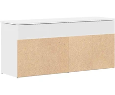Batų suolas, baltas, 102x30,5x45cm, inžinerinė mediena