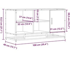 Batų suoliukas, pilka, 100x40x53,5 cm, mediena/metalas