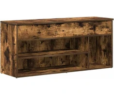 batų suoliukas rūkytas ąžuolas 102x30,5x45cm inžinerinė mediena