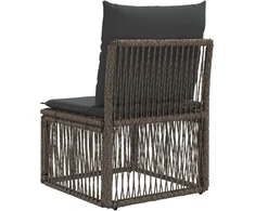 Be porankio sofa Pilka poliratanas