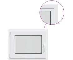 Bendras lango vidinis atspalvis baltas RISOR 75 x 50 cm