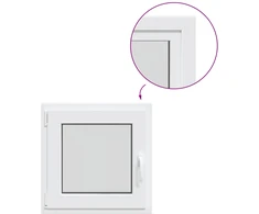 Bendras lango vidinis atspalvis baltas RISOR 70 x 70 cm