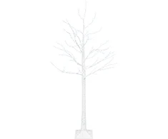 Beržinė Kalėdų eglutė Balta 22 x 22 x 150 cm Plastmasė 232 LED