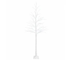 Beržinė Kalėdų eglutė Balta 25 x 25 x 210 cm Plastmasė 406 LED