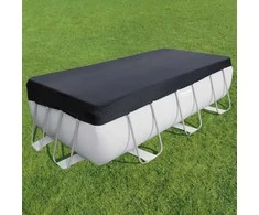 Bestway® Flowclear™ PVC baseino uždangalas 396 x 185 cm, juodas, kvadratinis
