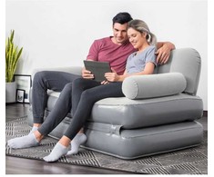 Bestway Pripučiama 3-1 poilsio sofa, pilkos spalvos
