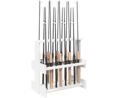 Biliardo lazdos stovas Apdirbta mediena 60 x 35 x 60 cm Balta