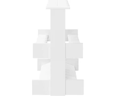Biliardo lazdos stovas Apdirbta mediena 60 x 35 x 60 cm Balta