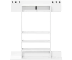 Biliardo lazdos stovas Apdirbta mediena 93 x 12 x 103 cm Balta