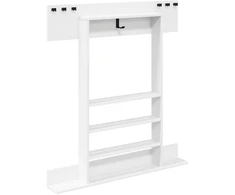 Biliardo lazdos stovas Apdirbta mediena 93 x 12 x 103 cm Balta