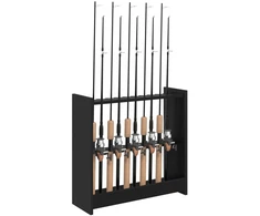 Biliardo lazdos stovas Apdirbta mediena 60 x 20 x 57 cm Juoda