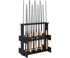 Biliardo lazdos stovas Apdirbta mediena 60 x 35 x 60 cm Juoda