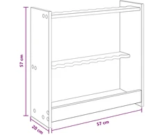 Biliardo lazdos stovas Apdirbta mediena 60 x 20 x 57 cm