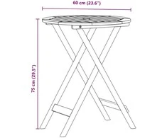 Lauko baldų komplektas Bistro baldų komplektas, 3 dalių, juodas, PP ir mediena